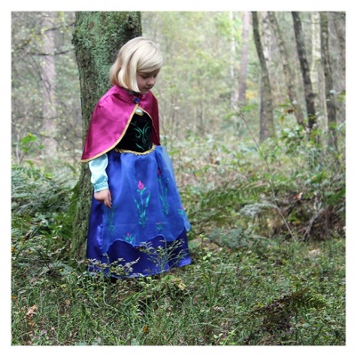 Anna jurk met cape (Prinsessenjurk.nl)