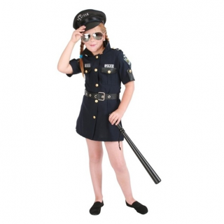 Politie jurk meisje (Prinsessenjurk.nl)