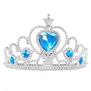 Prinsessen kroon blauw-zilver (Prinsessenjurk.nl)