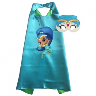 Shimmer en Shine kostuum (cape + masker) blauw (Prinsessenjurk.nl)