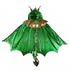 Groene drakencape met vleugels