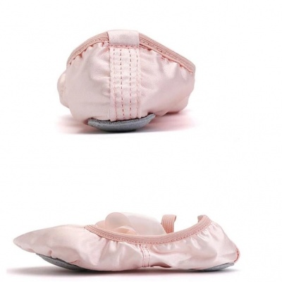 Satijnen balletschoenen roze (Prinsessenjurk.nl)