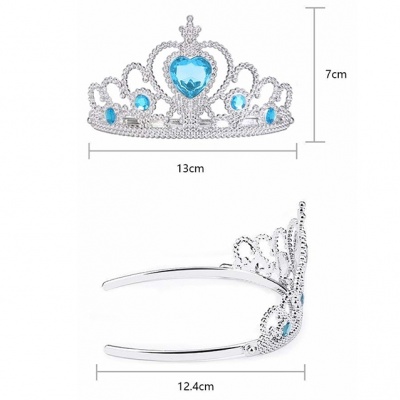 Prinsessen kroon paars-zilver (Prinsessenjurk.nl)