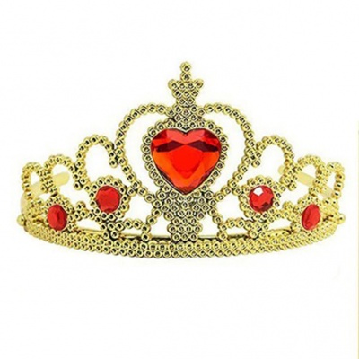 Prinsessen kroon rood-goud (Prinsessenjurk.nl)