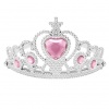 Prinsessen kroon roze-zilver