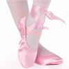 Satijnen balletschoenen roze