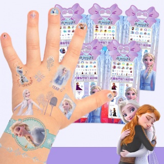 Frozen nagelstickers en tattoos (Prinsessenjurk.nl)