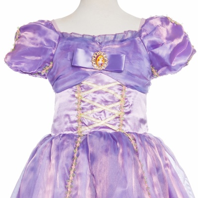 Rapunzel jurk met gratis broche (Prinsessenjurk.nl)
