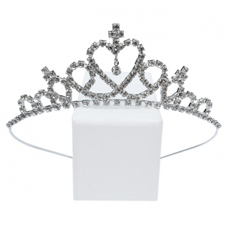 Luxe kroon met diamantjes (Prinsessenjurk.nl)
