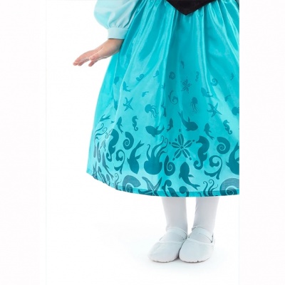 Ariel De Kleine Zeemeermin jurk met haarstrik (Little Adventures)