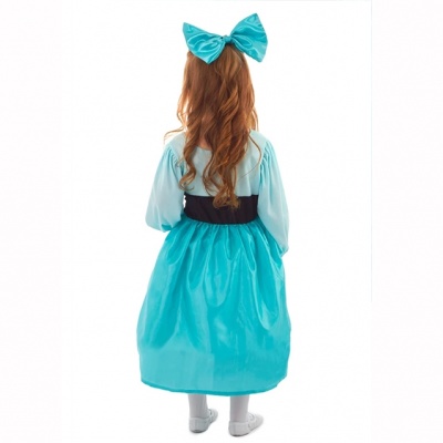 Ariel De Kleine Zeemeermin jurk met haarstrik (Little Adventures)