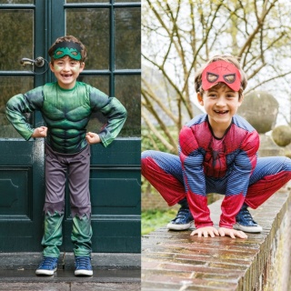 Superhelden verkleedset Spiderman-Hulk (Prinsessenjurk.nl)