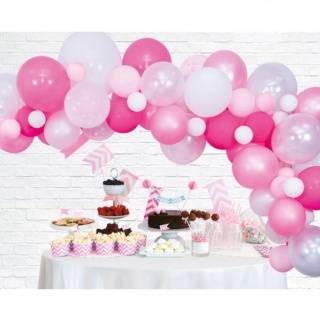 Ballonnen boog decoratie set roze (Prinsessenjurk.nl)