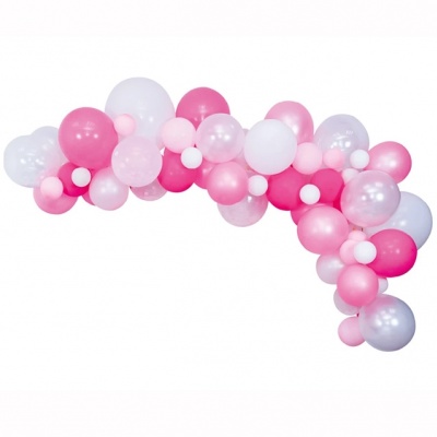 Ballonnen boog decoratie set roze (Prinsessenjurk.nl)