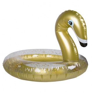 Zwemband goud glitter zwaan 70cm (Swim Essentials)