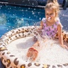 Kinder zwembad beige panterprint 100cm