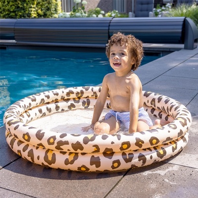 Kinder zwembad beige panterprint 100cm (Swim Essentials)