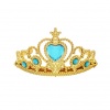 Prinsessen kroon blauw-goud