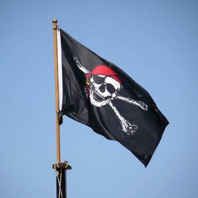 Piratenvlag op stok (Prinsessenjurk.nl)