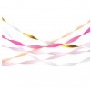 Crepepapier streamers Pink & Gold (5st)