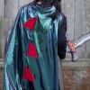 Omkeerbare draken-ridder cape met masker
