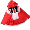 Roodkapje jurk met cape