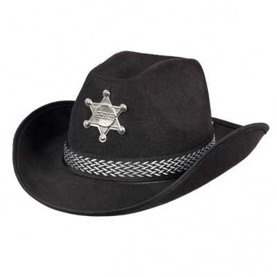 Cowboyhoed Sheriff Austin zwart (Souza for Kids)