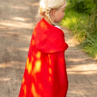 Roodkapje jurk met cape (Prinsessenjurk.nl)