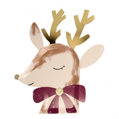 Kerst servetten Rudolf rendier(16 st) (Meri Meri)