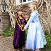 Voordeelpakket Frozen Anna jurk + kroon + staf + vlecht