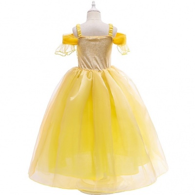 Voordeelpakket Belle jurk + staf + handschoenen (Prinsessenjurk.nl)