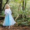 Voordeelpakket Frozen Elsa jurk + kroon + staf + Frozen handschoenen + Elsa vlecht