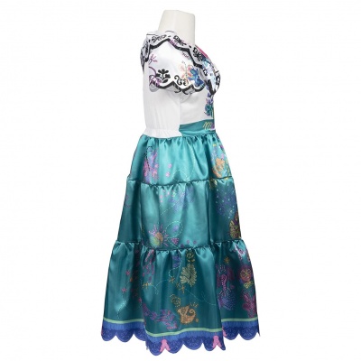 Voordeelpakket Encanto Mirabel jurk + pruik + bril + oorbellen (Prinsessenjurk.nl)