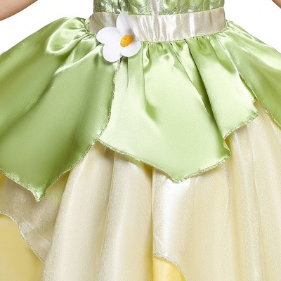 Voordeelpakket Tiana jurk kind met accessoires (Prinsessenjurk.nl)
