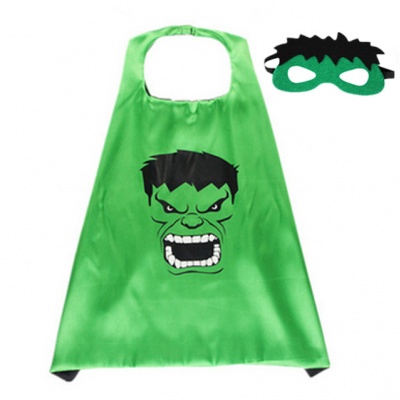 Hulk kostuum (cape + masker) (Prinsessenjurk.nl)