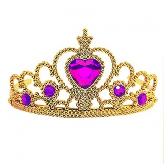 Prinsessen kroon paars-goud (Prinsessenjurk.nl)