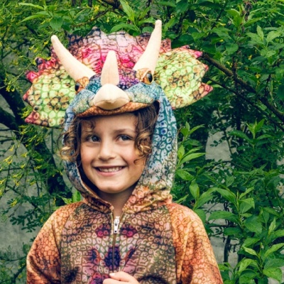 Luxe Dinosaurus Triceratops jumpsuit (Souza for Kids)