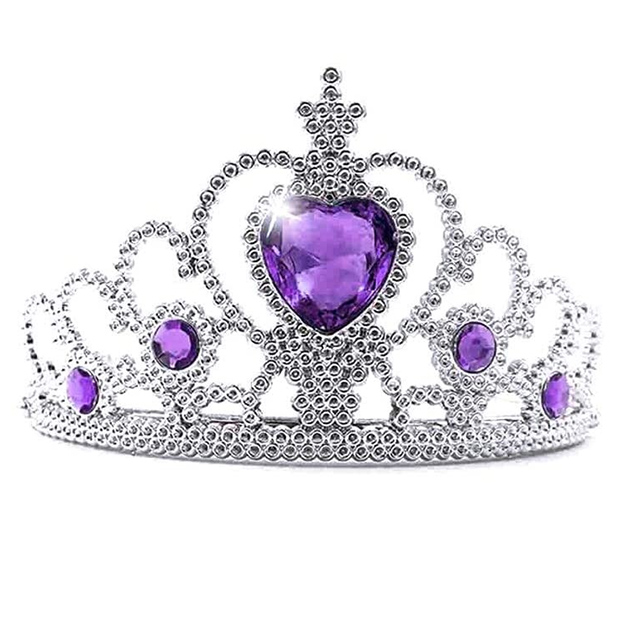 hangen Mam vat kroon paars-zilver - Prinsessenjurk.nl - Prinsessenjurk.nl