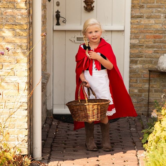 Dominant Harde wind douche Roodkapje jurk met cape meisje - Prinsessenjurk.nl - Prinsessenjurk.nl